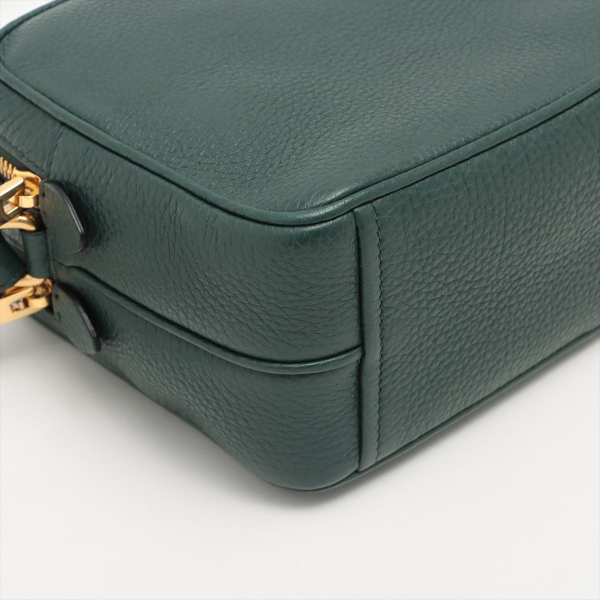 Second hand Prada Vitello Daino Green Camera Bag - Tabita Bags