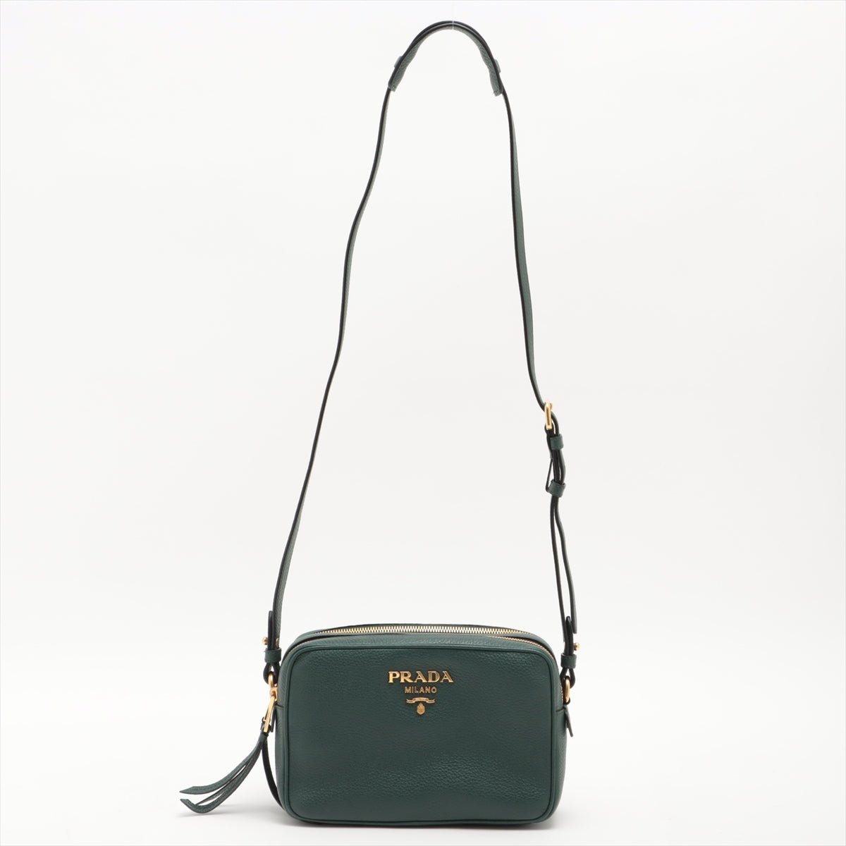 Second hand Prada Vitello Daino Green Camera Bag - Tabita Bags