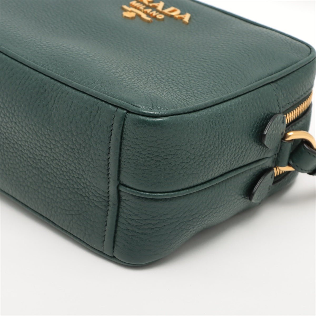 Second hand Prada Vitello Daino Green Camera Bag - Tabita Bags