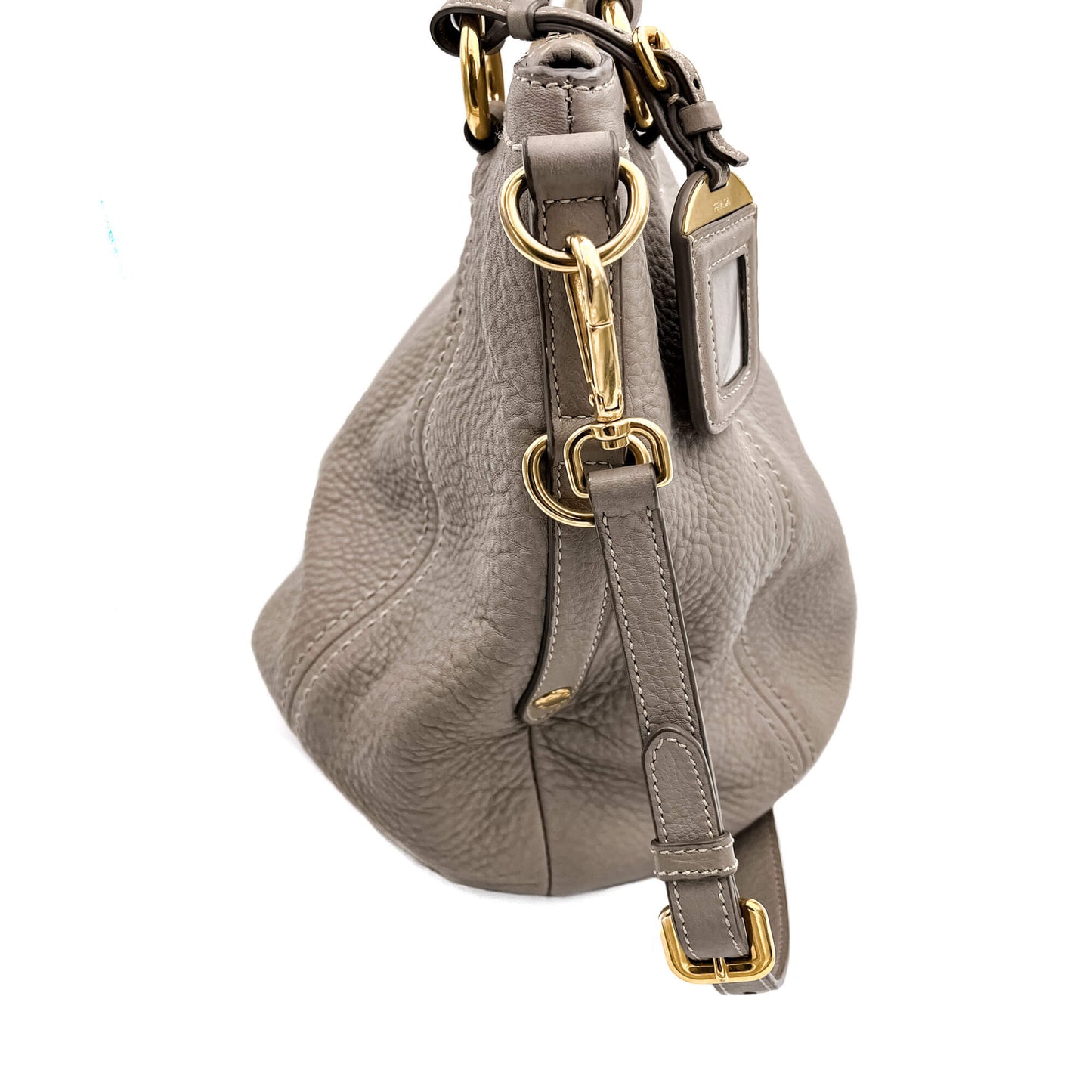 Second hand Prada Vitello Daino Shoulder Bag Argilla - Tabita Bags