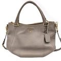 Second hand Prada Vitello Daino Shoulder Bag Argilla - Tabita Bags