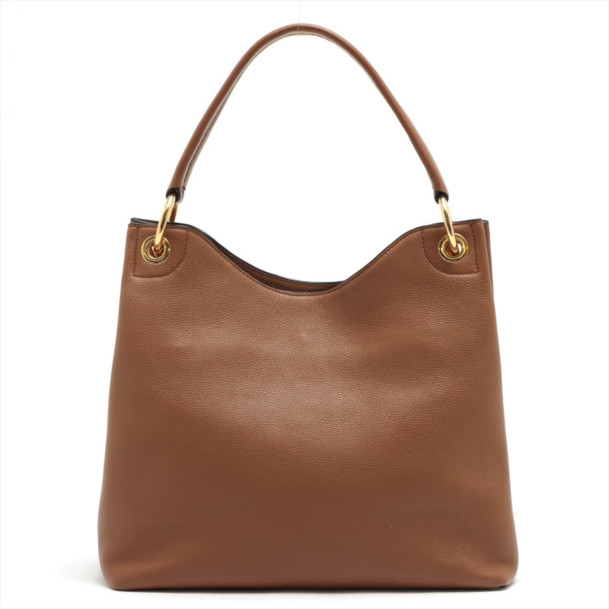 Second hand Prada Vitello Phenix Leather One Shoulder Brown - Tabita Bags