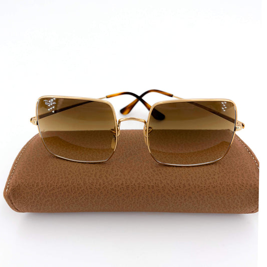 Second hand Ray Ban Sunglasses Squared Brown Lenses - Tabita Bags