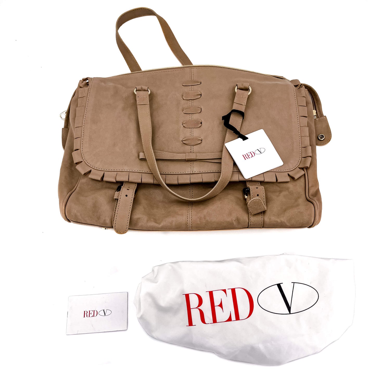 Second hand Red Valentino Shoulder Bag Beige Leather - Tabita Bags