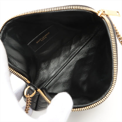 Second hand Saint Laurent Gaby Leather Chain Pouch Black - Tabita Bags