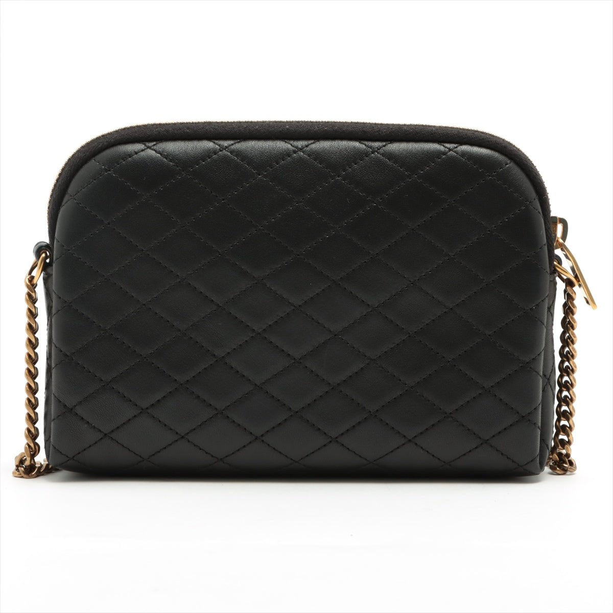 Second hand Saint Laurent Gaby Leather Chain Pouch Black - Tabita Bags