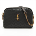 Second hand Saint Laurent Gaby Leather Chain Pouch Black - Tabita Bags