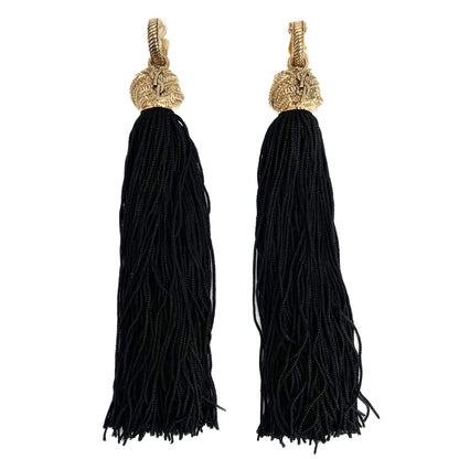 Second hand Saint Laurent Loulou Earrings Black - Tabita Bags