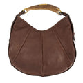 Second hand Saint Laurent Mombasa Leather Bag Brown - Tabita Bags