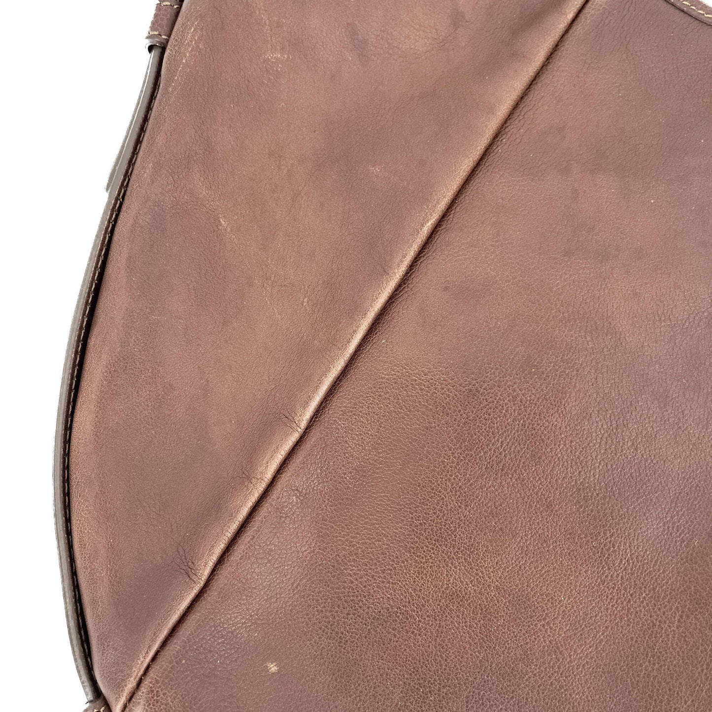 Second hand Saint Laurent Mombasa Leather Bag Brown - Tabita Bags