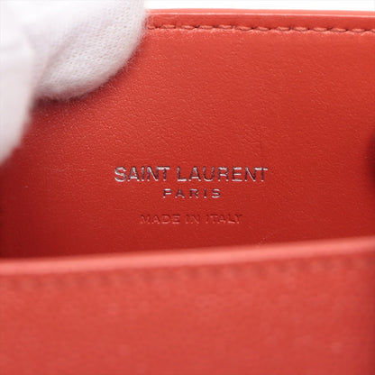 Second hand Saint Laurent Sac de Jour Nano Leather Red 2-Way Tote - Tabita Bags