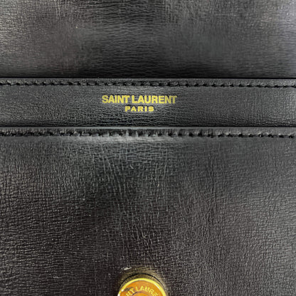 Second hand Saint Laurent Sunset Medium Leather Chain Should Bag Black - Tabita Bags