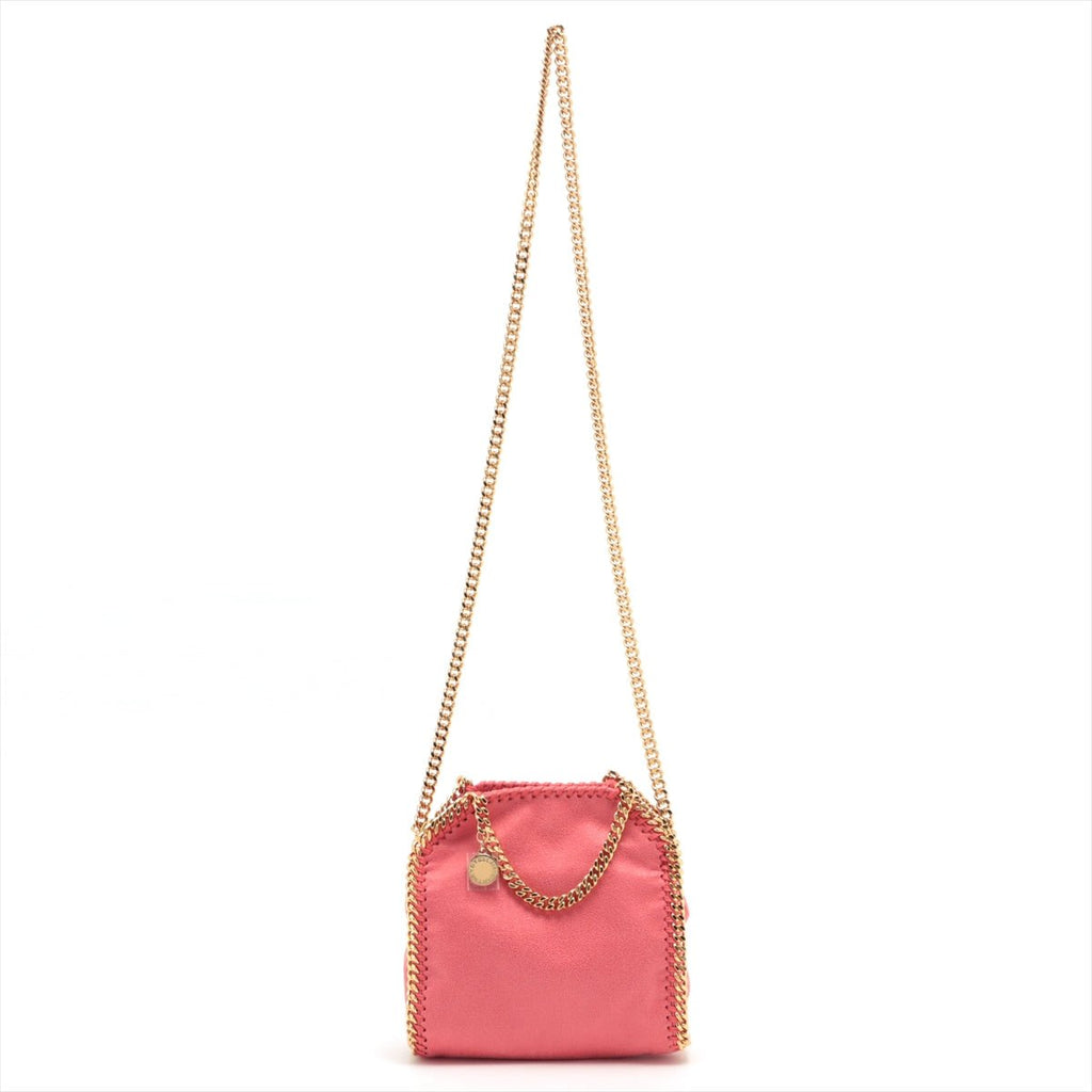 Second hand Stella McCartney Falabella Tiny Vegan Fabric Pink Bag - Tabita Bags