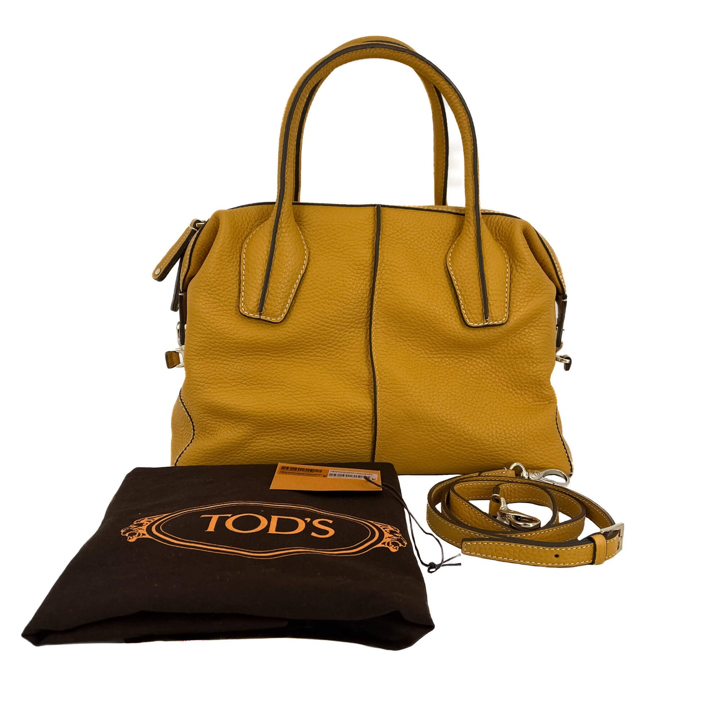 Second hand Tod's 3-Way Shoulder Bag Leather Yellow - Tabita Bags