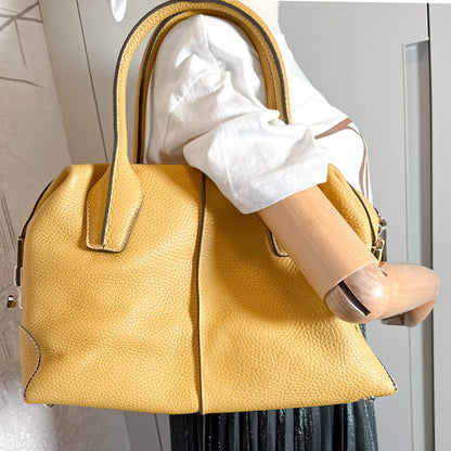 Second hand Tod's 3-Way Shoulder Bag Leather Yellow - Tabita Bags