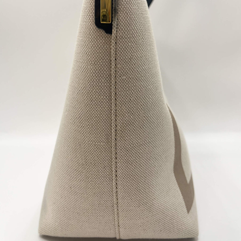 Second hand Tom Ford Tom Ford T Tote Canvas and Leather Beige - Tabita Bags