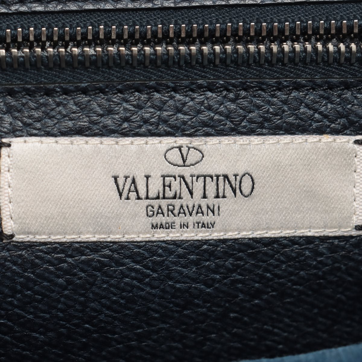 Second hand Valentino Garavani Rockstud 2-Way Denim & Leather Blue Tote - Tabita Bags