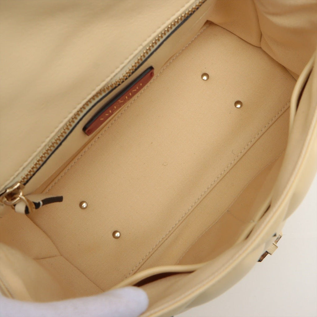 Second hand Valentino Garavani Rockstud Beige Leather 2-way - Tabita Bags