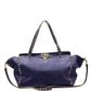 Second hand Valentino Garavani Rockstud Tote Blue Leather - Tabita Bags