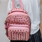 Second hand Valentino Garavani Rockstuds Leather Pink Backpack - Tabita Bags