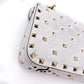 Second hand Valentino Garavani Small Rockstud Spike Nappa Leather 2way White - Tabita Bags