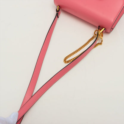 Second hand Valentino Garavani Small VSling Pink Grainy Calfskin Leather - Tabita Bags