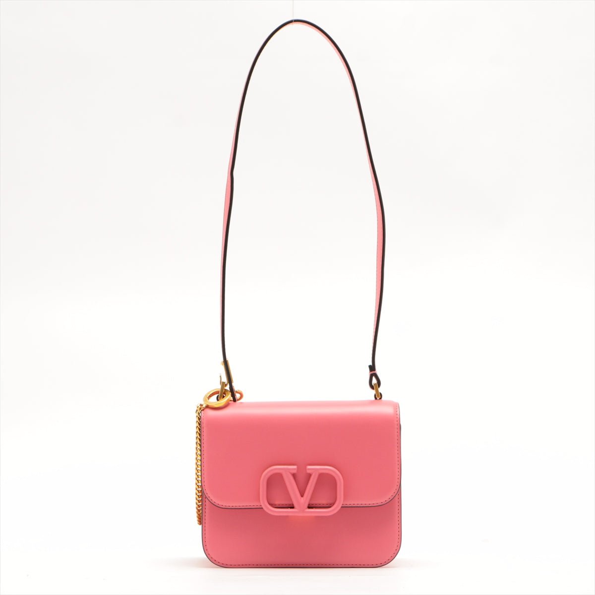 Second hand Valentino Garavani Small VSling Pink Grainy Calfskin Leather - Tabita Bags