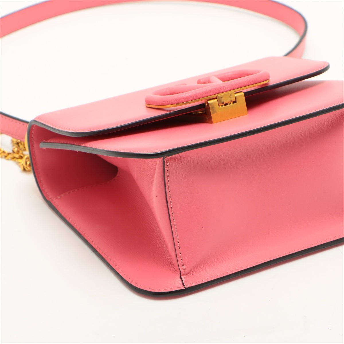 Second hand Valentino Garavani Small VSling Pink Grainy Calfskin Leather - Tabita Bags