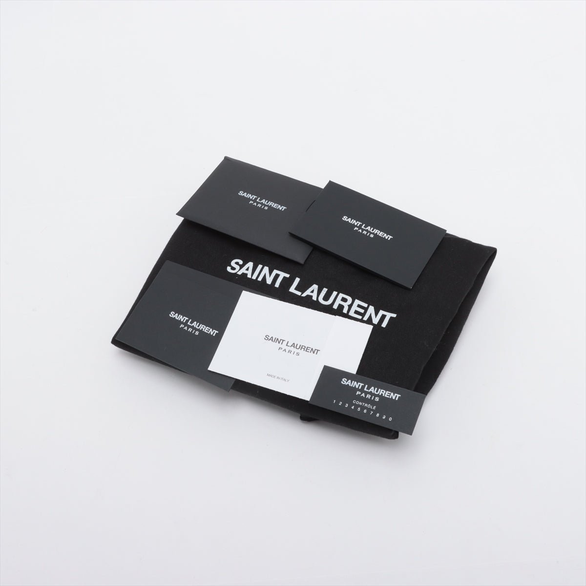 Second hand Yves Saint Laurent Cassandra Medium Grain De Poudre Embossed Leather 2-Way Top Handle Bag Black - Tabita Bags
