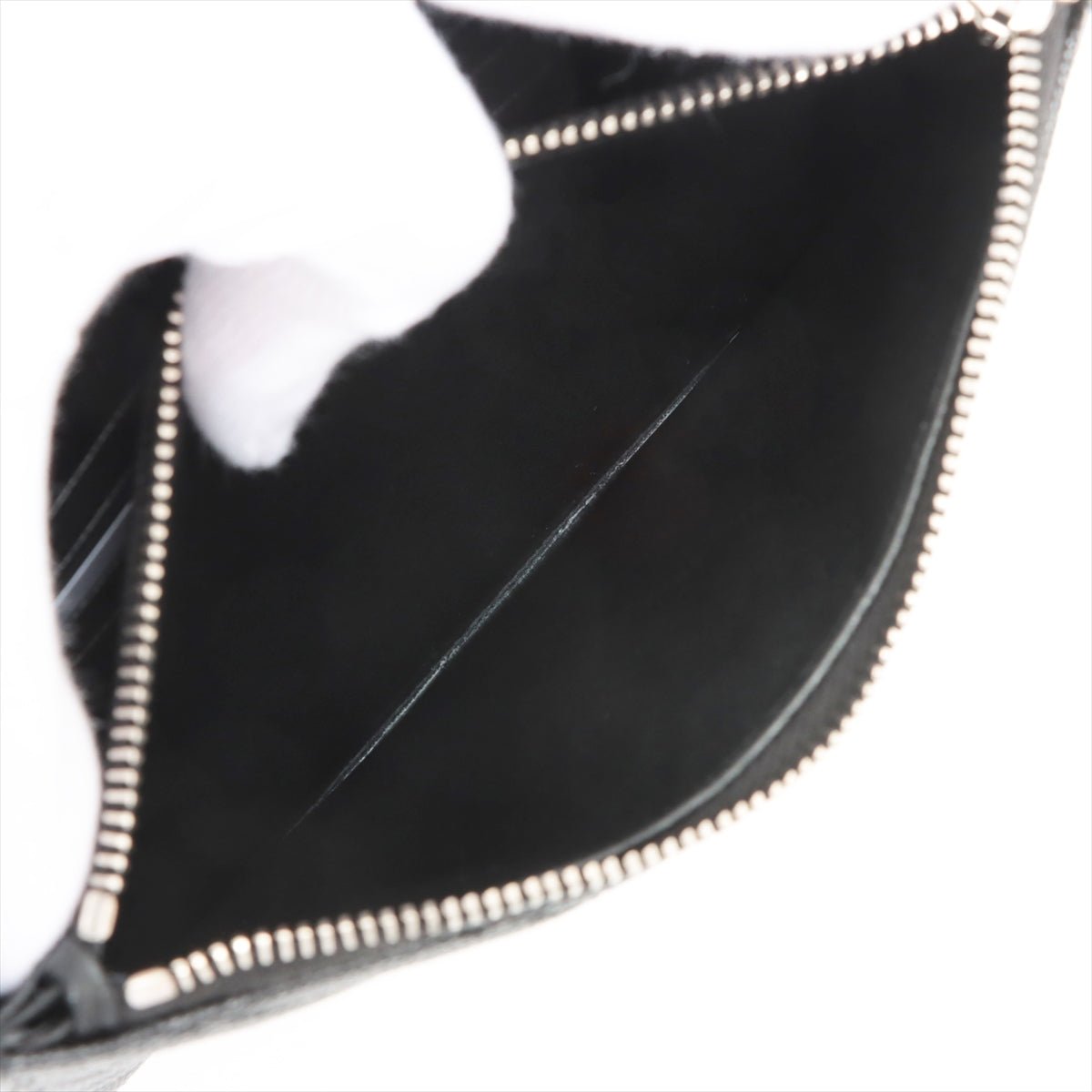 Second hand Yves Saint Laurent Cassandre Envelope Chain Leather Black Wallet on Chain - Tabita Bags