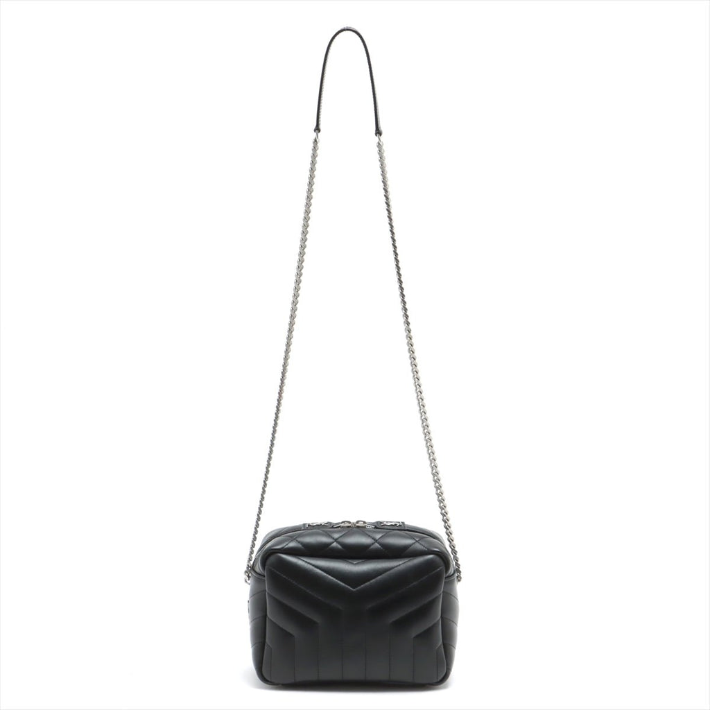 Second hand Yves Saint Laurent Chain Leather Black Bowler Bag - Tabita Bags