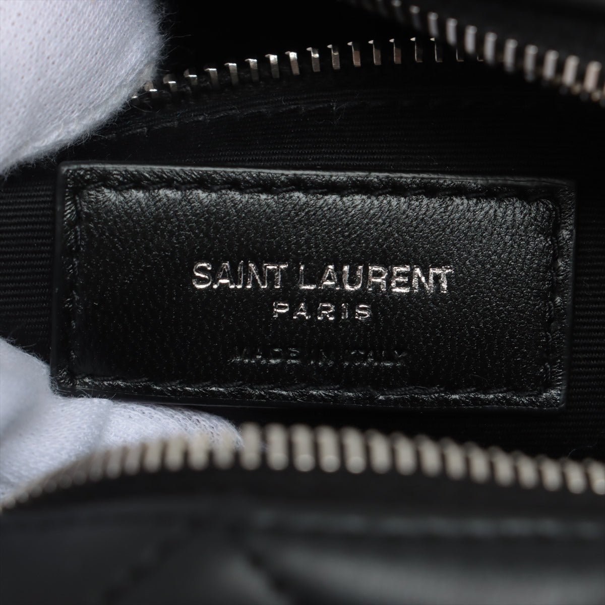 Second hand Yves Saint Laurent Chain Leather Black Bowler Bag - Tabita Bags