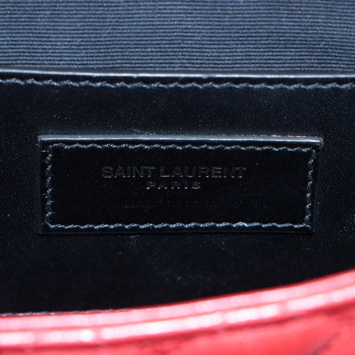 Second hand Yves Saint Laurent Envelope Leather Red Chain Shoulder Bag - Tabita Bags