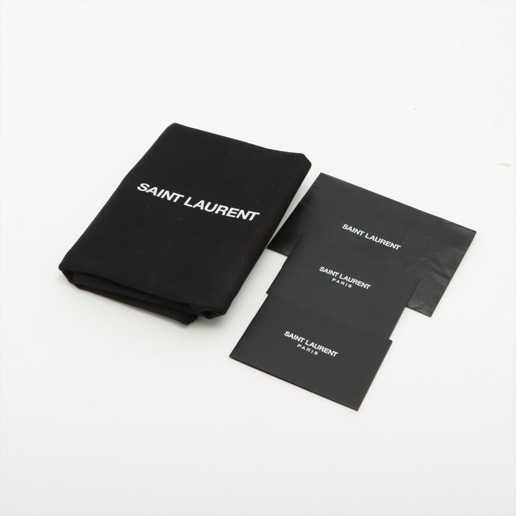 Second hand Yves Saint Laurent Envelope Medium Quilted Embossed Leather Black - Tabita Bags