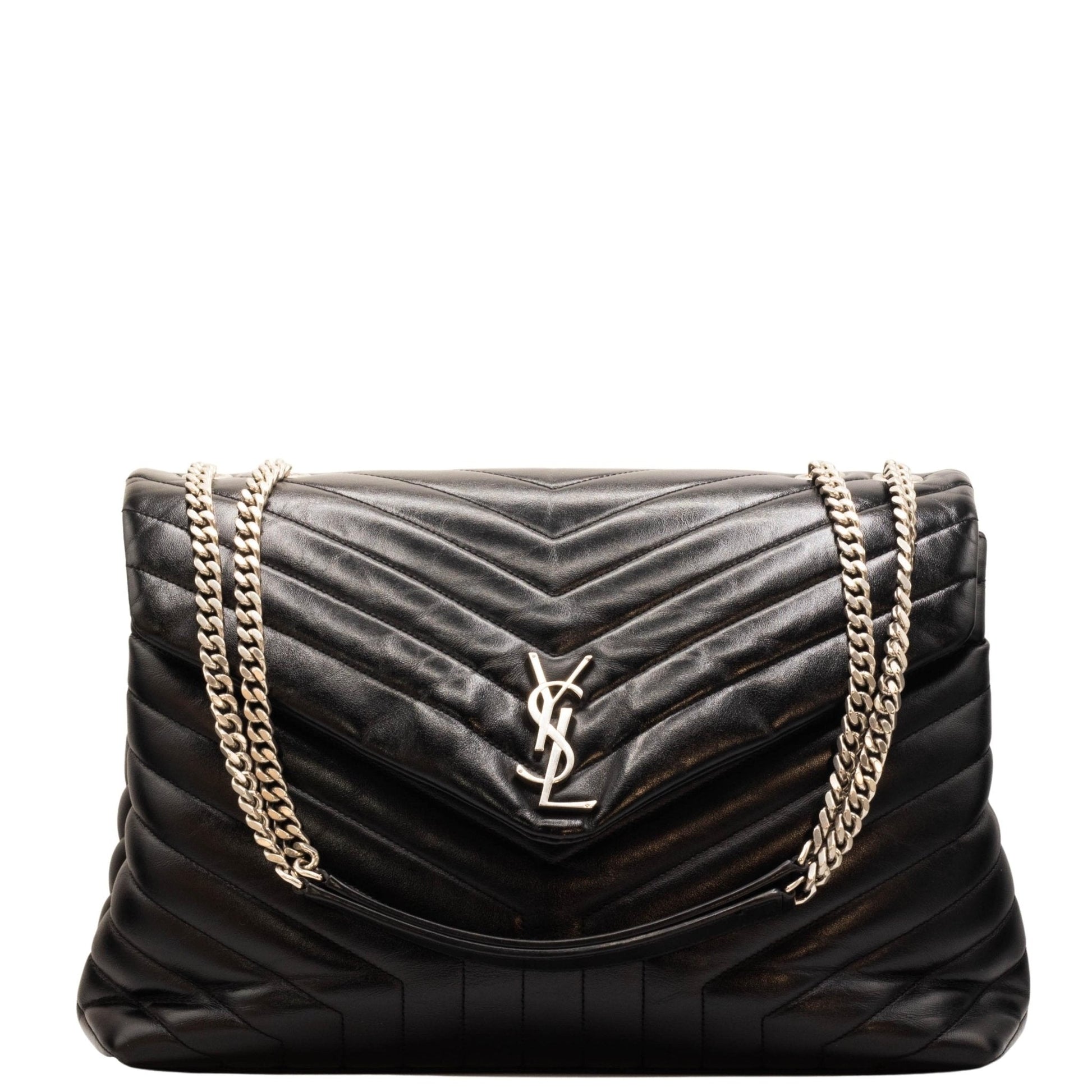 Yves Saint Laurent Loulou Large Black Leather - Tabita Bags