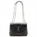 Second hand Yves Saint Laurent Loulou Small Chain Black Leather - Tabita Bags