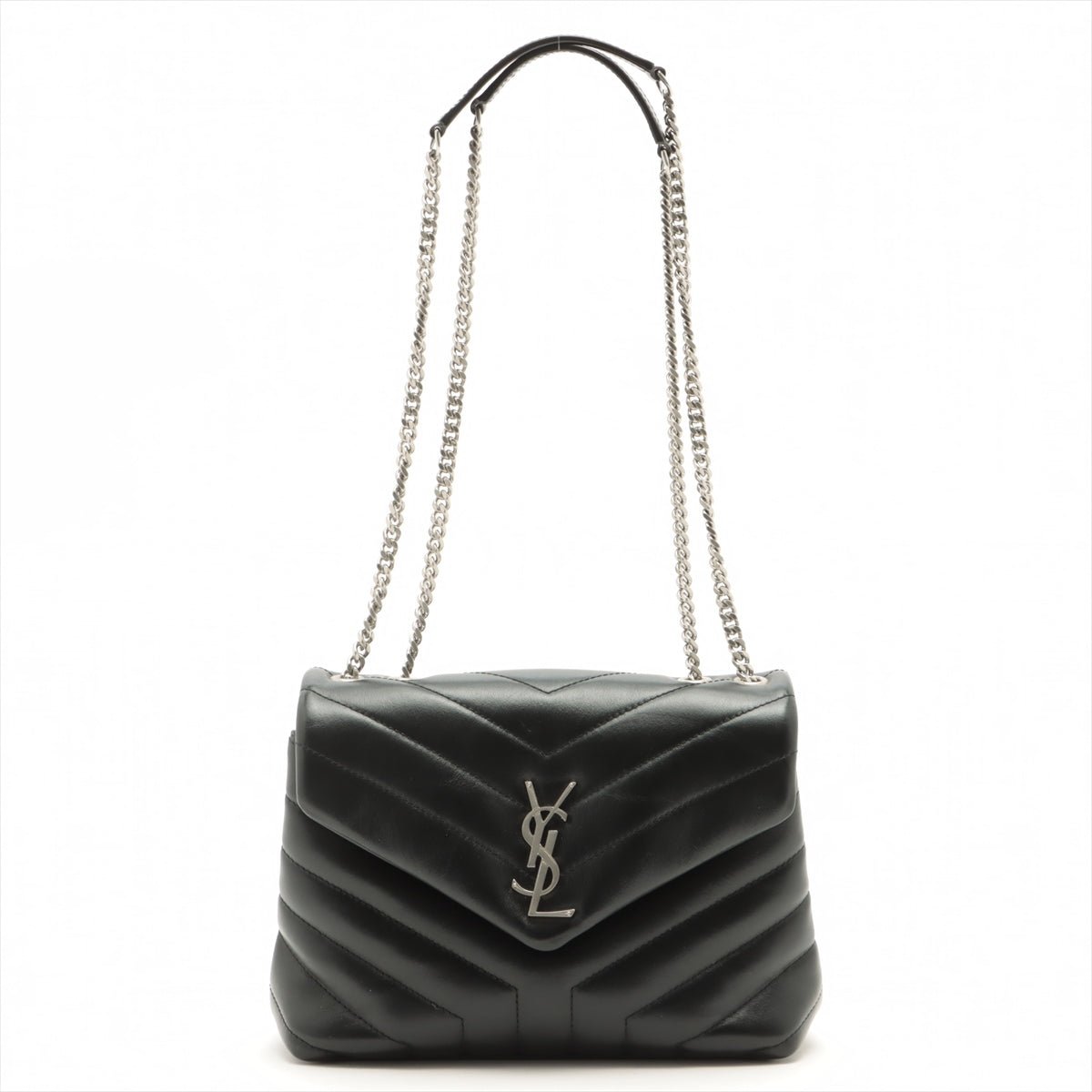 Second hand Yves Saint Laurent Loulou Small Chain Black Leather - Tabita Bags