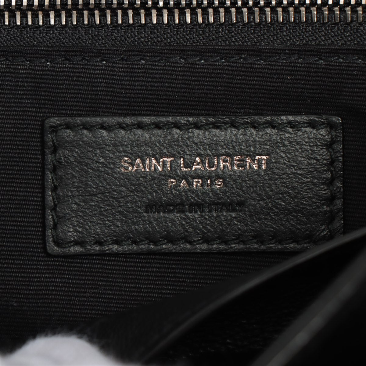 Second hand Yves Saint Laurent Niki Medium Leather Chain Shoulder Bag Black - Tabita Bags