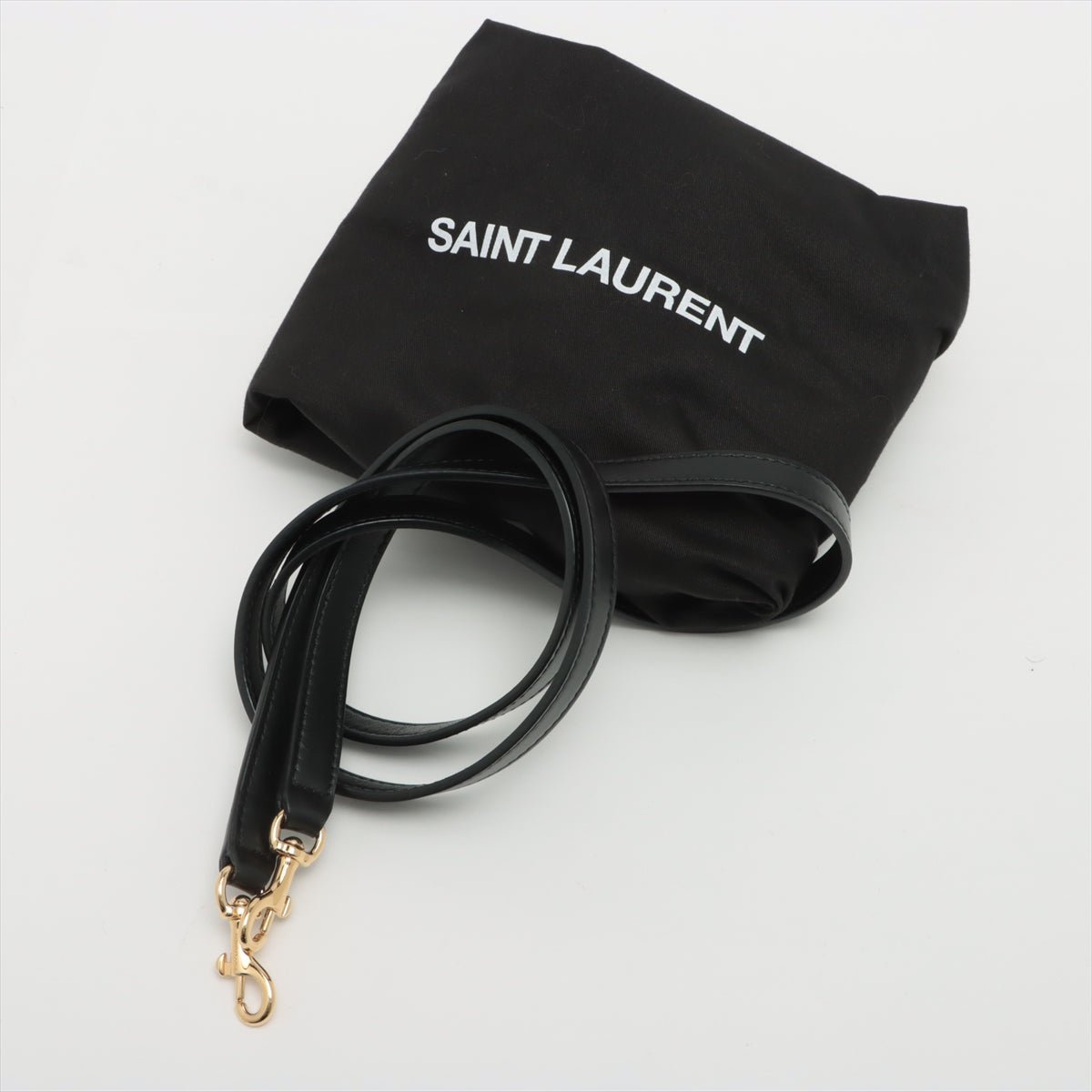 Second hand Yves Saint Laurent Paris Baby Cabas Leather 2-way Black - Tabita Bags