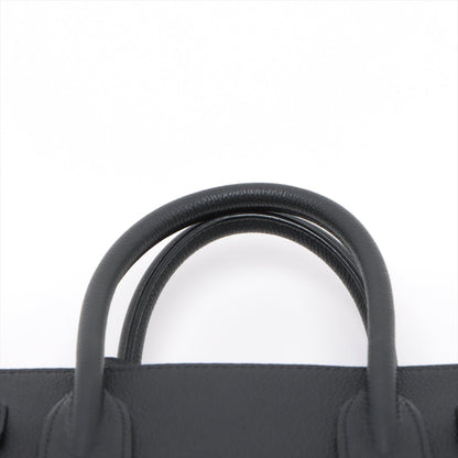 Second hand Yves Saint Laurent Sac de Jour Baby Leather Black 2-Way Tote - Tabita Bags