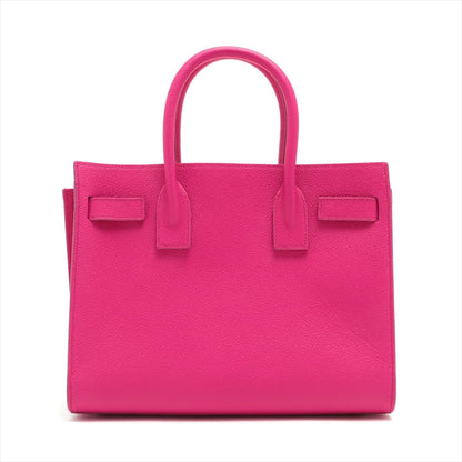 Second hand Yves Saint Laurent Sac de Jour Baby Leather Pink 2-Way Tote - Tabita Bags