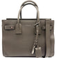 Second hand Yves Saint Laurent Sac de Jour Tote Baby in Grey Leather - Tabita Bags