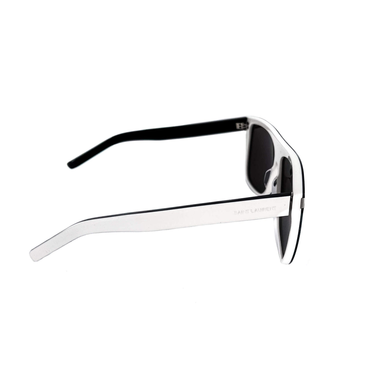 Second hand Yves Saint Laurent Sunglasses black and white - Tabita Bags
